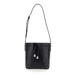 Liffner Women Crossbody Bag With Elegant Detail In Black Leather Woman